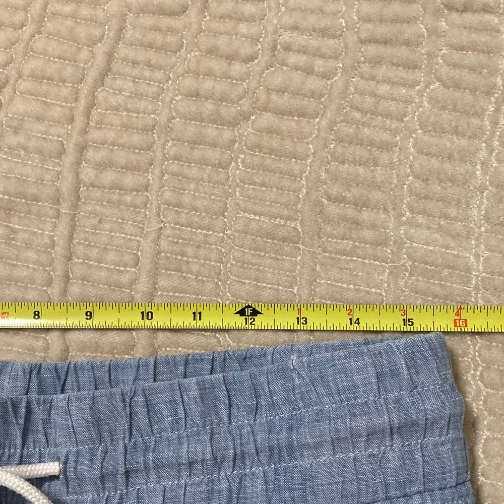 Athleta Light Blue Chambray Shorts, size 10 - Picture 8 of 8